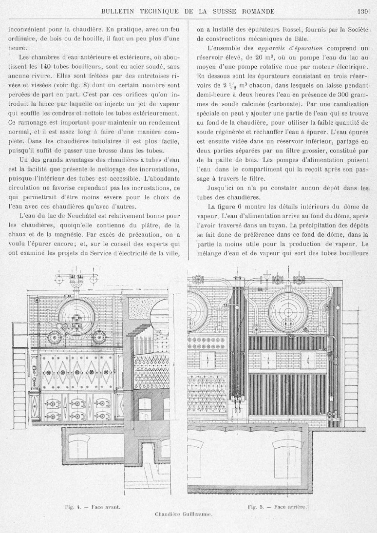 Usine électrique à vapeur de Neuchâtel /Dampfkraftwerk Neuenburg NE