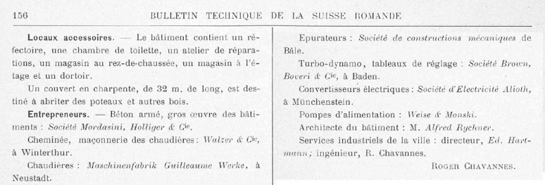 Usine électrique à vapeur de Neuchâtel /Dampfkraftwerk Neuenburg NE