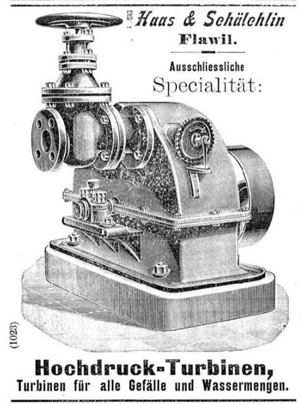 Haas Schälchlin Flawil Hochdruckturbine