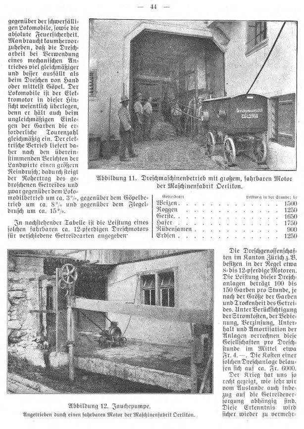 Volkskalender für Freiburg und Wallis 1917 - Die Elektrizität im Kanton Freiburg und ihre Anwendung in der Landwirtschaft