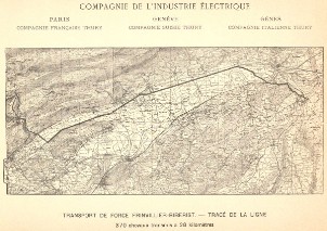 COMPAGNIE DE L'INDUSTRIE ELECTRIQUE GENÈVE Transport de Force de Frinvillier à Biberist