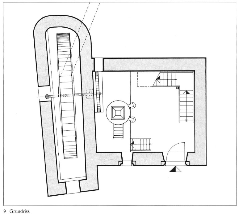 Mühle und Beimühle Büren SO Grundriss Beimühle