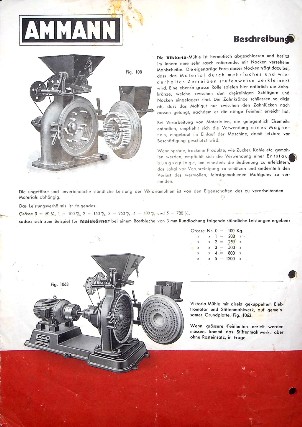 U. Ammann Maschinenfabrik AG Langenthal BE Victoria-Mühlen