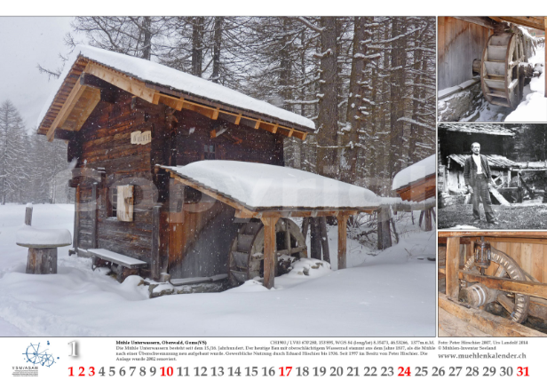 Mühle Unterwassern, Oberwald, Goms(VS) 