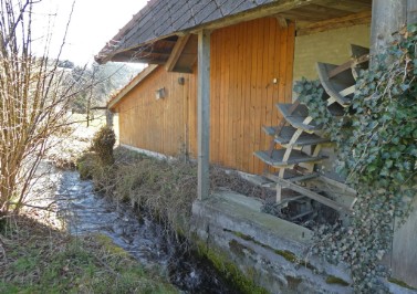 Worb BE Kochenstampfe Längmatt Wasserrad