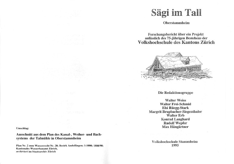 Sägi im Tall, Volkshochschule Stammheim 1995