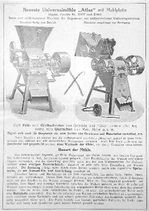 Hartmann-Staub Kradolf Universalmühle Atlas und Doppel-Elevator