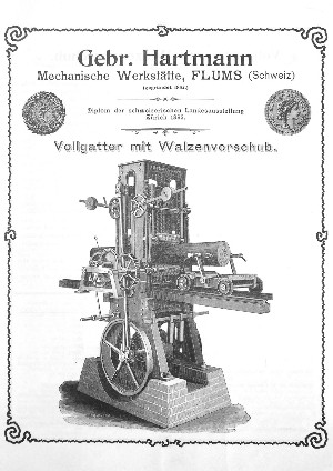 Vollgatter mit Walzenvorschub